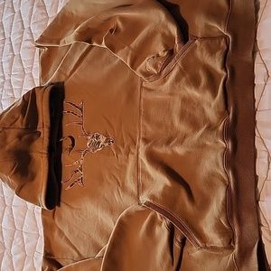 Cabelas Men's Camoflauged Deer Skull Hoodie Sweatshirt, Size 2X